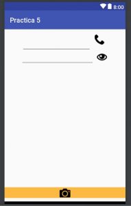 Interfaz para la aplicación que ejecuta un intent implícito en Android