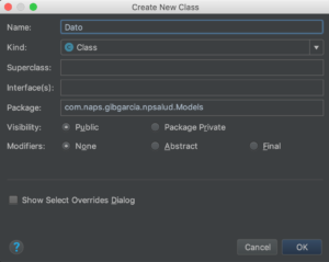 menu lateral que abre un cardview modelo datos