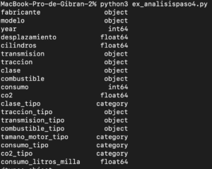 python distribución de variables - tipos de datos